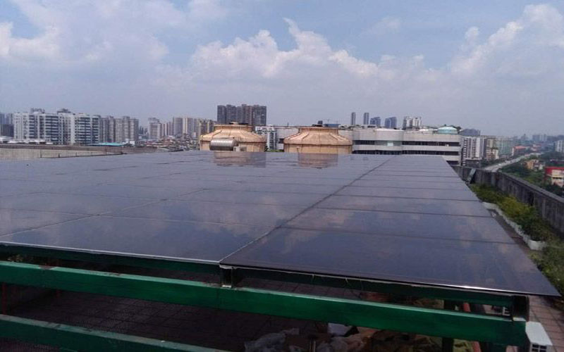 大新银行100KW平屋顶太阳能案例